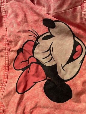 Disney Coral Pink Acid-Wash Denim Jacket for Kids